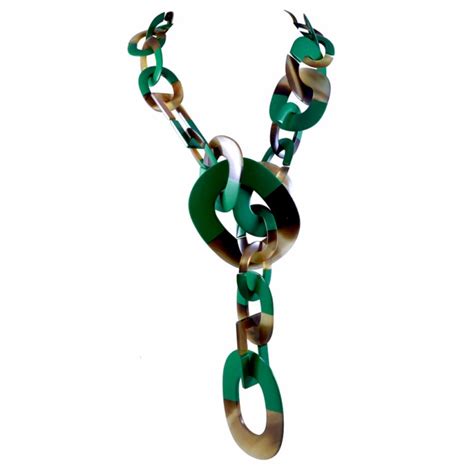 hermes horn and lacquer line|HERMES Rare Horn and Lacquer Lariat Necklace .